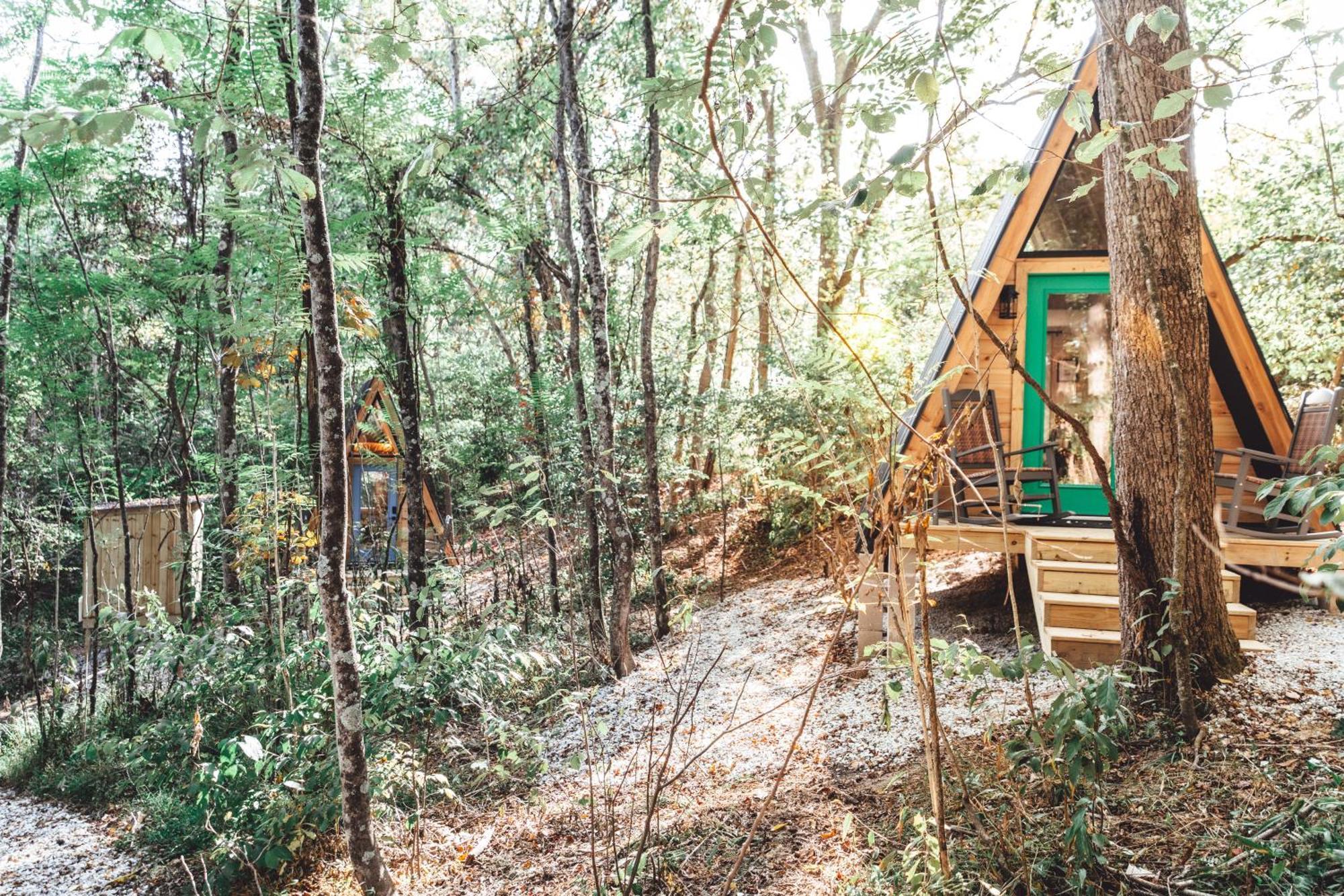Appartement Blue Brambler Glamping A-Frame à Rockbridge Extérieur photo